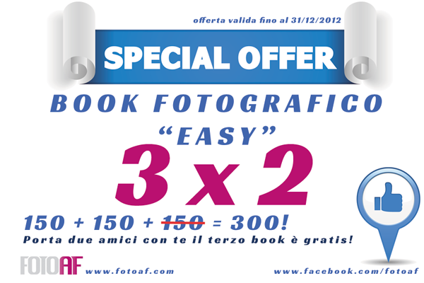 Promozione 3×2 Book Fotografico