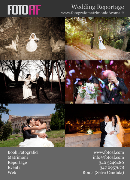 brochure fotografo matrimonio roma
