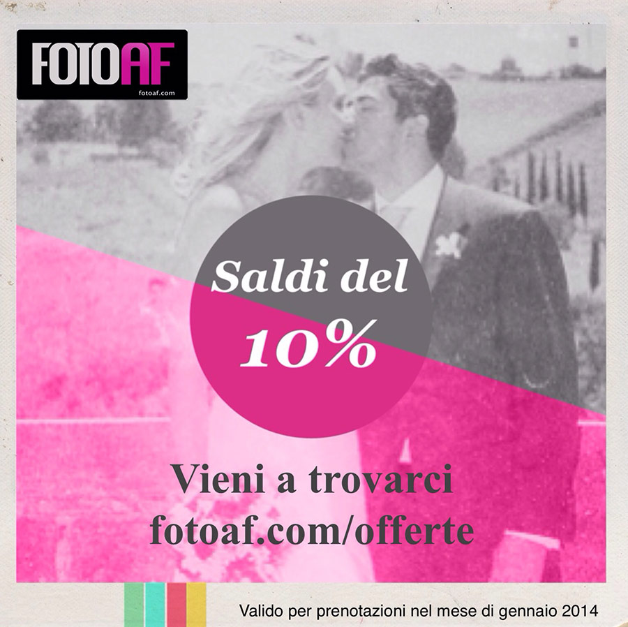 Saldi 2014 offerte su Matrimoni e Book fotografici